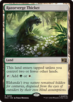 Magic: The Gathering - Razorverge Thicket - Marvel Super Heroes Commander