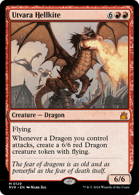Magic: The Gathering - Utvara Hellkite Foil - Ravnica Remastered