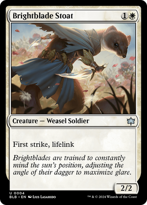 Magic: The Gathering - Brightblade Stoat - Bloomburrow