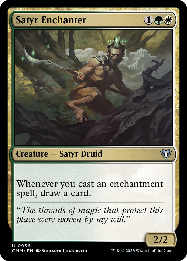 Magic: The Gathering - Satyr Enchanter - Commander Masters