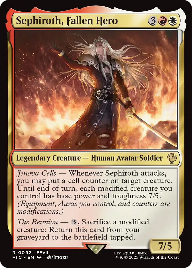 Magic: The Gathering - Sephiroth, Fallen Hero - Final Fantasy Commander