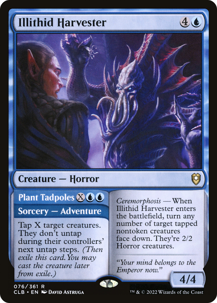 Magic: The Gathering - Illithid Harvester // Plant Tadpoles - Commander Legends: Battle for Baldur's Gate