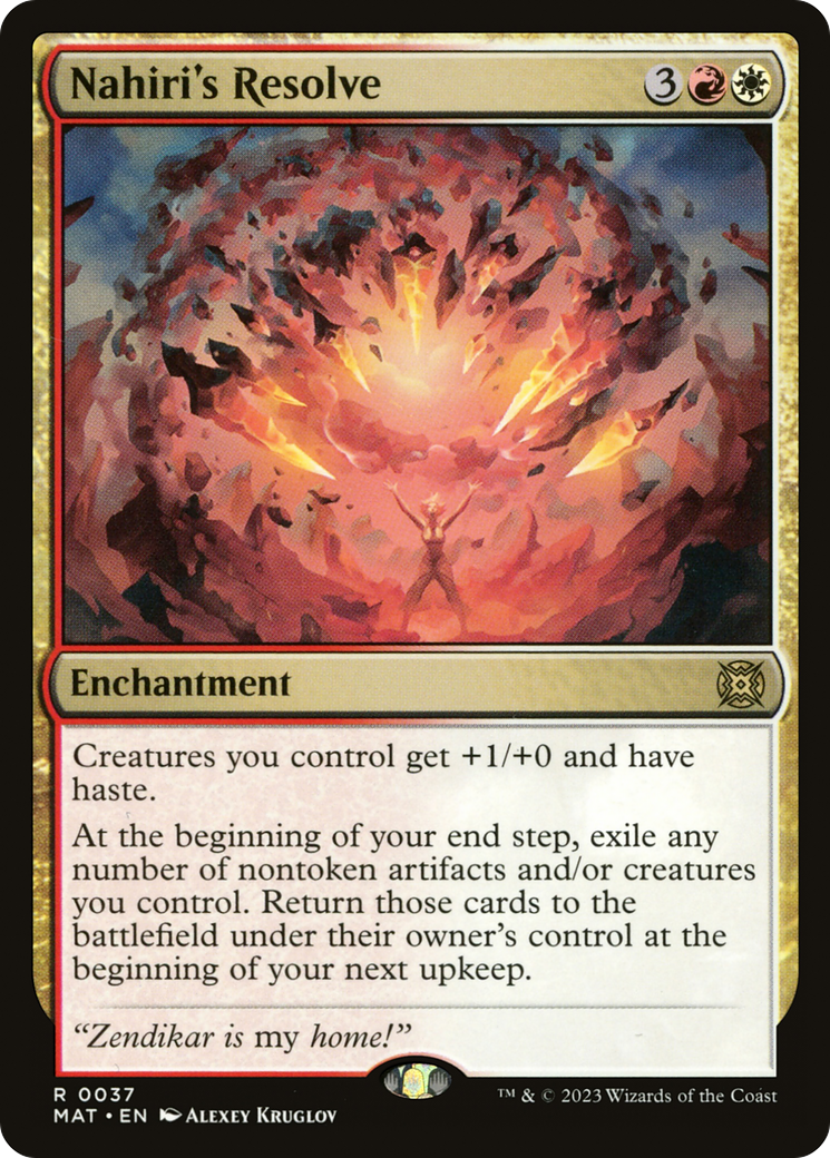 Magic: The Gathering - Nahiri's Resolve Foil - March of the Machine: The Aftermath