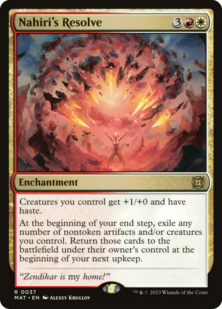 Magic: The Gathering - Nahiri's Resolve Foil - March of the Machine: The Aftermath