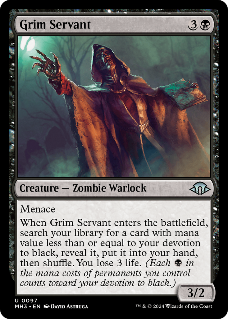 Magic: The Gathering - Grim Servant Foil - Modern Horizons 3