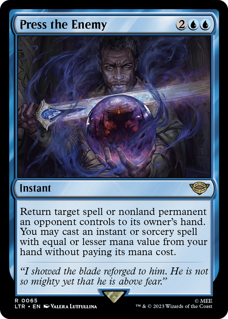 Magic: The Gathering - Press the Enemy Foil - The Lord of the Rings: Tales of Middle-earth