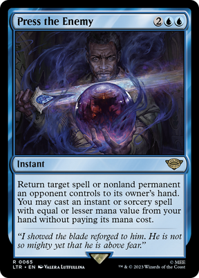 Magic: The Gathering - Press the Enemy Foil - The Lord of the Rings: Tales of Middle-earth