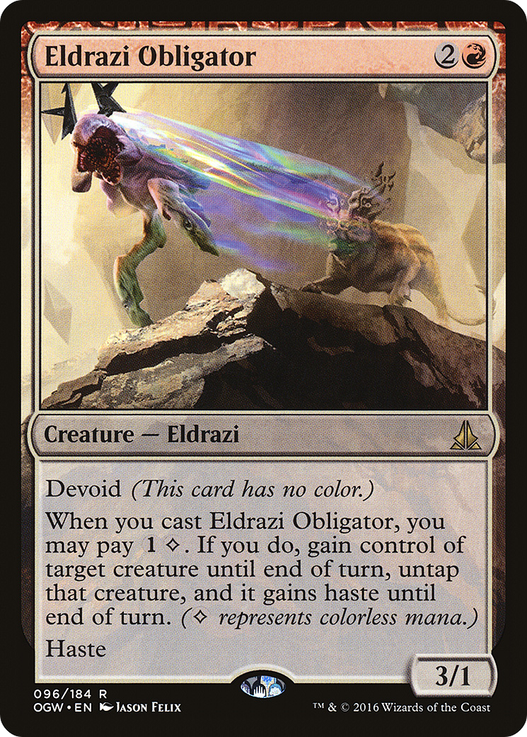 Magic: The Gathering - Eldrazi Obligator Foil - Oath of the Gatewatch