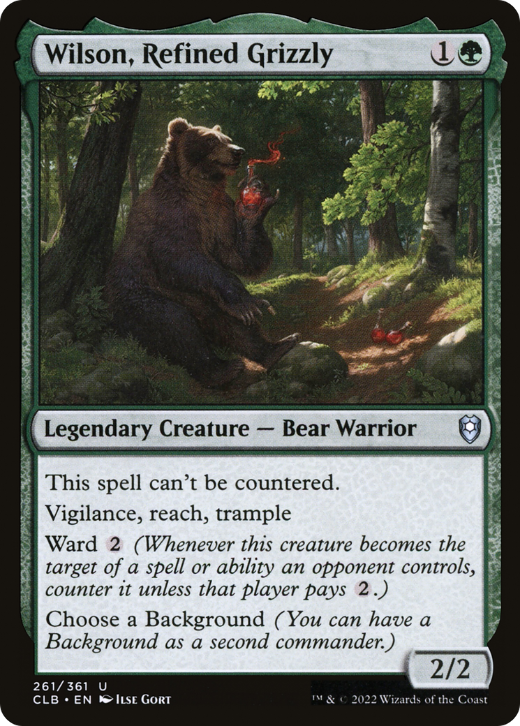 Magic: The Gathering - Wilson, Refined Grizzly - Commander Legends: Battle for Baldur's Gate