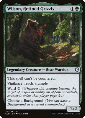 Magic: The Gathering - Wilson, Refined Grizzly - Commander Legends: Battle for Baldur's Gate