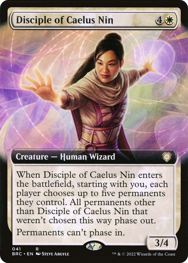 Magic: The Gathering - Disciple of Caelus Nin Foil - The Brothers' War Commander