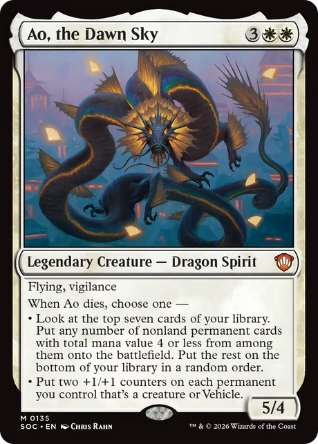 Magic: The Gathering - Ao, the Dawn Sky - Secrets of Strixhaven Commander