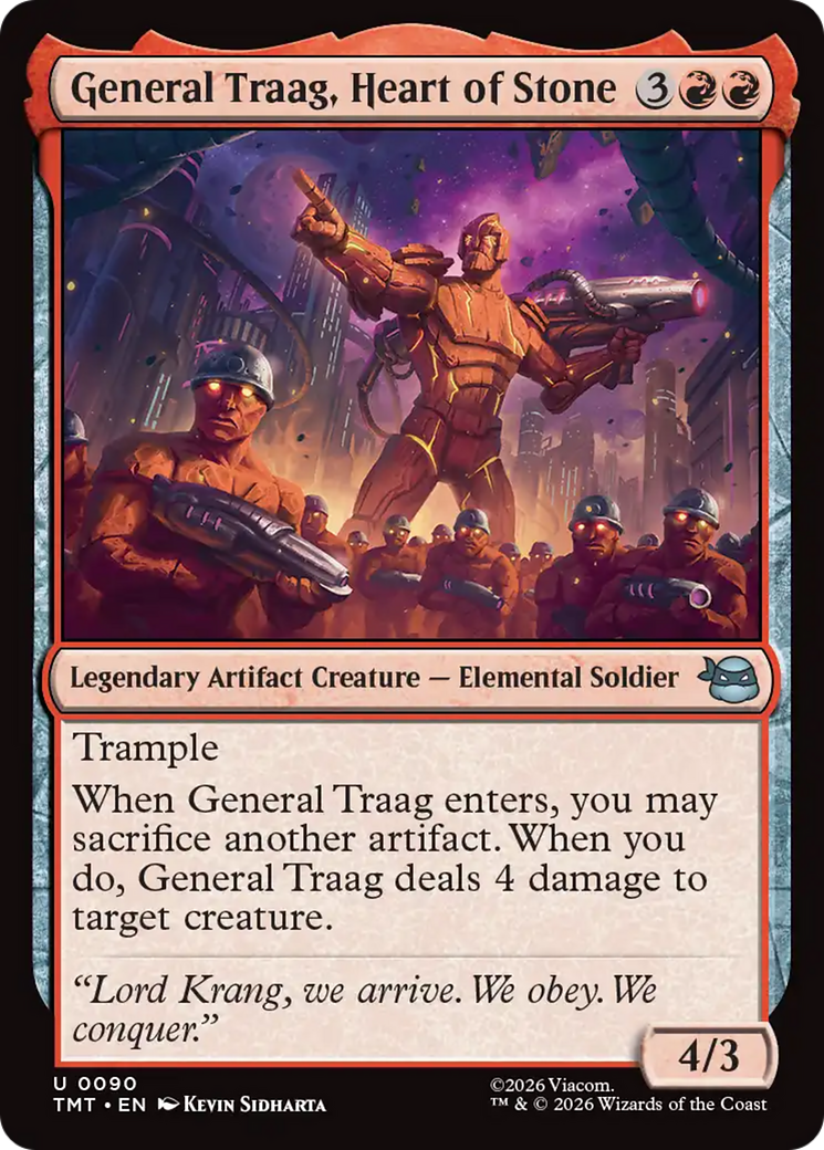 Magic: The Gathering - General Traag, Heart of Stone Foil - Teenage Mutant Ninja Turtles