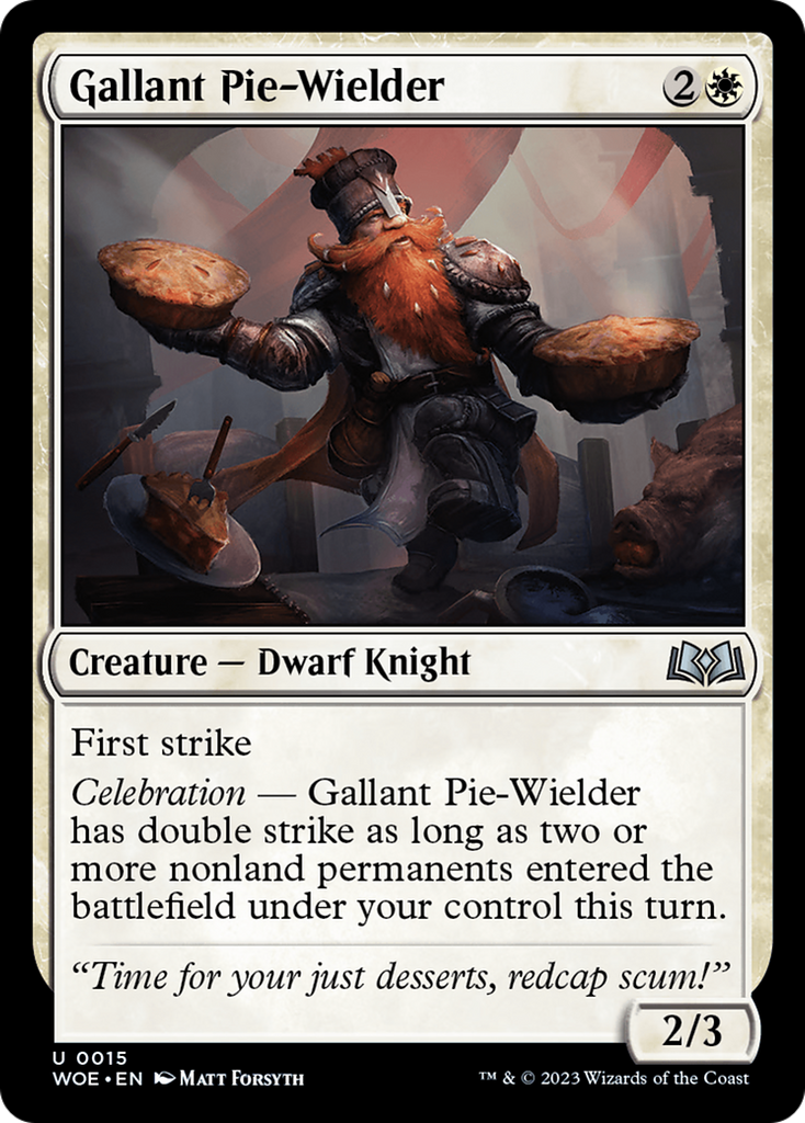 Magic: The Gathering - Gallant Pie-Wielder - Wilds of Eldraine