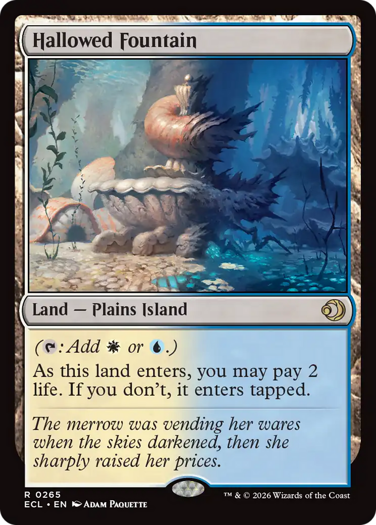 Magic: The Gathering - Hallowed Fountain Foil - Lorwyn Eclipsed