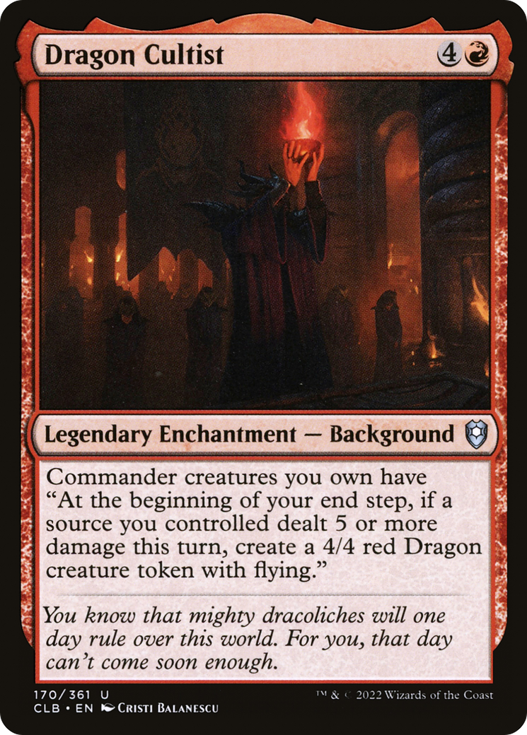 Magic: The Gathering - Dragon Cultist - Commander Legends: Battle for Baldur's Gate