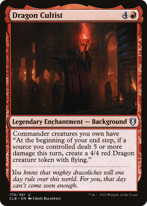 Magic: The Gathering - Dragon Cultist - Commander Legends: Battle for Baldur's Gate