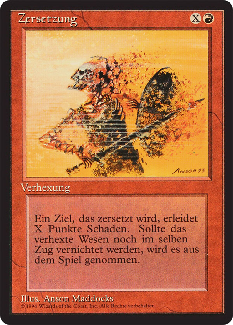 Magic: The Gathering - Zersetzung - Foreign Black Border