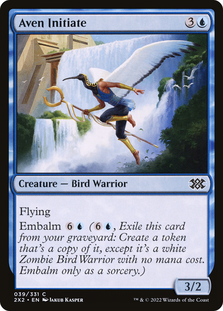 Magic: The Gathering - Aven Initiate Foil - Double Masters 2022