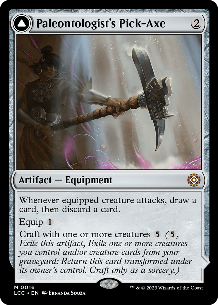 Magic: The Gathering - Paleontologist's Pick-Axe // Dinosaur Headdress - The Lost Caverns of Ixalan Commander