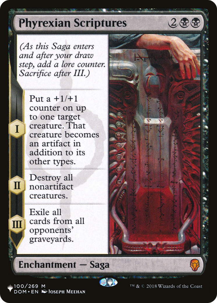 Magic: The Gathering - Phyrexian Scriptures - The List