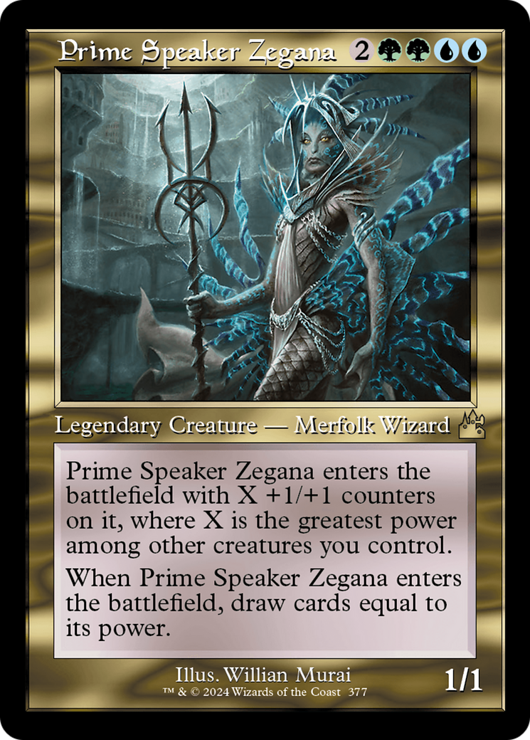 Magic: The Gathering - Prime Speaker Zegana Foil - Ravnica Remastered