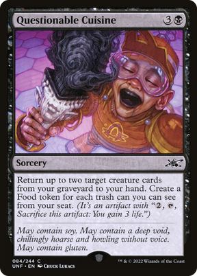 Magic: The Gathering - Questionable Cuisine - Unfinity
