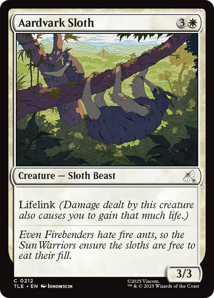 Magic: The Gathering - Aardvark Sloth Foil - Avatar: The Last Airbender Eternal