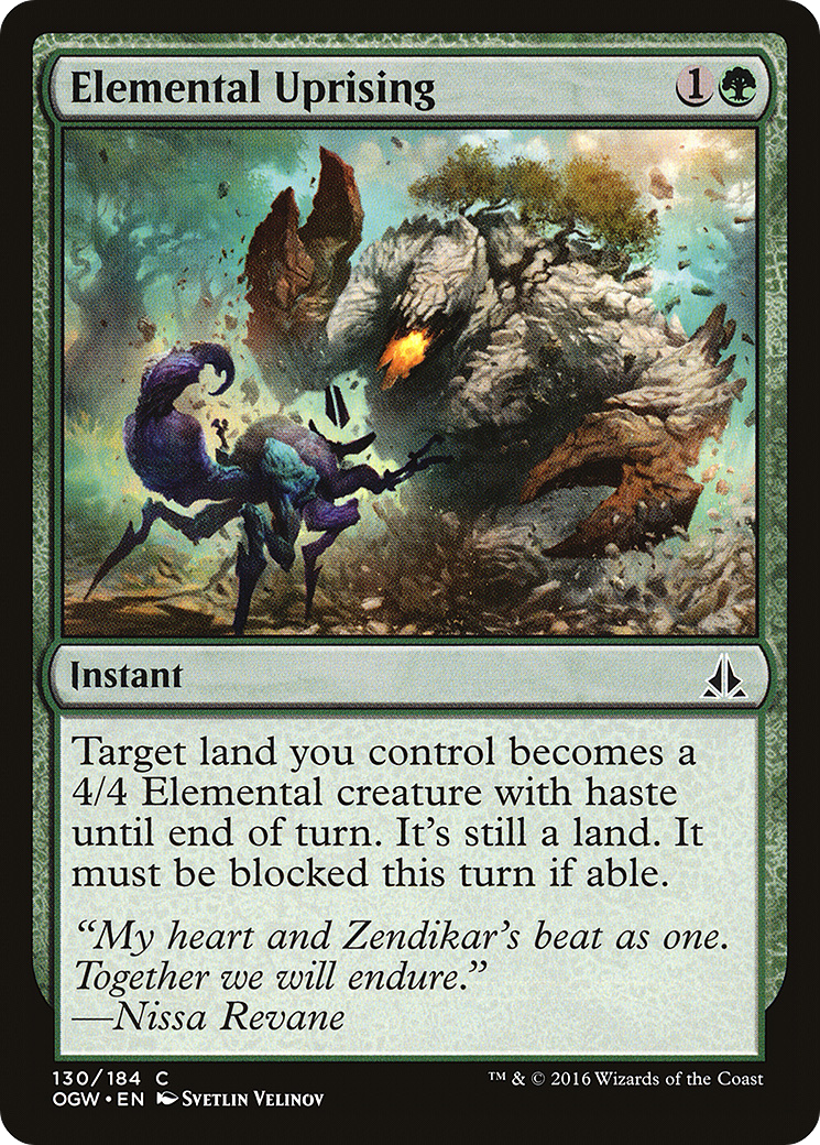 Magic: The Gathering - Elemental Uprising Foil - Oath of the Gatewatch