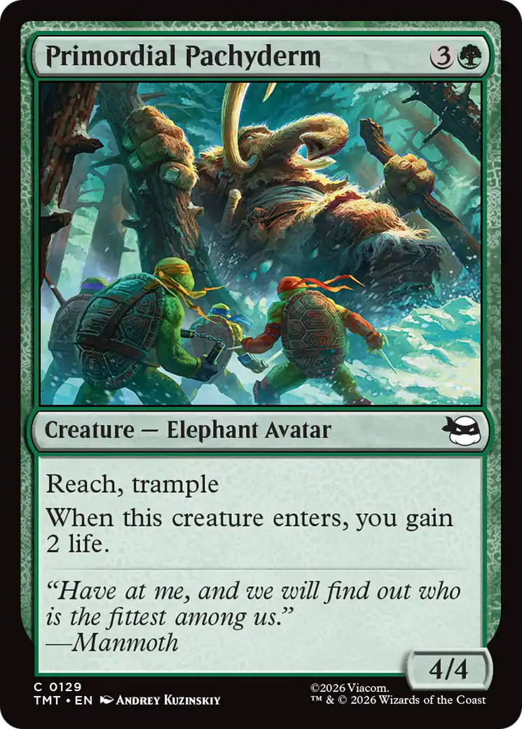 Magic: The Gathering - Primordial Pachyderm - Teenage Mutant Ninja Turtles
