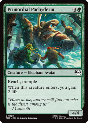 Magic: The Gathering - Primordial Pachyderm - Teenage Mutant Ninja Turtles