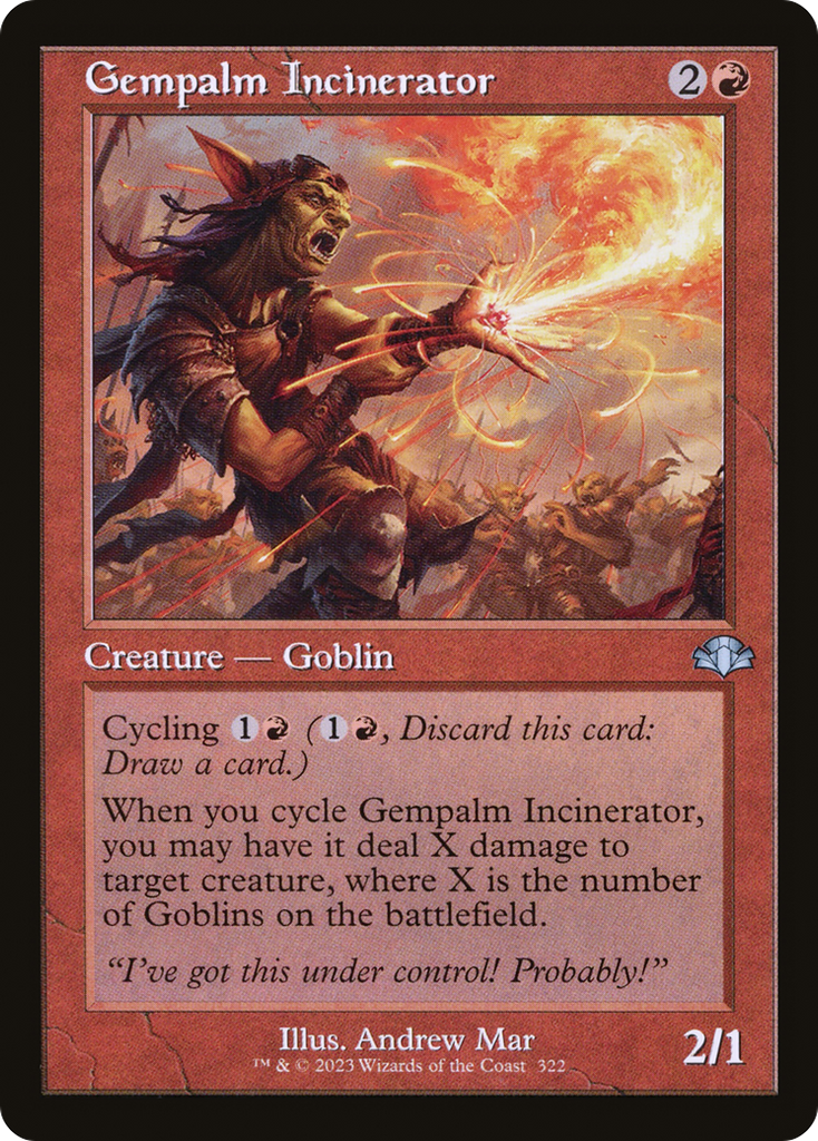 Magic: The Gathering - Gempalm Incinerator Foil - Dominaria Remastered