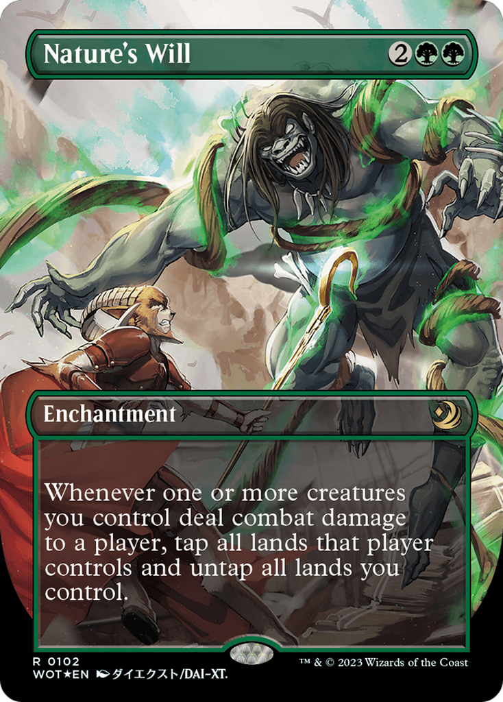 Magic: The Gathering - Nature's Will Foil - Wilds of Eldraine: Enchanting Tales