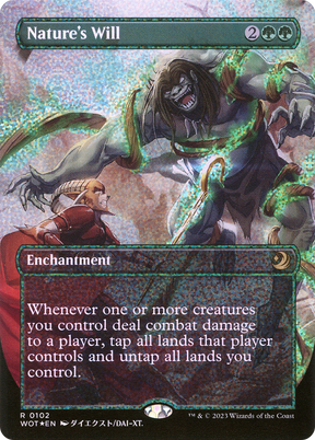 Magic: The Gathering - Nature's Will Foil - Wilds of Eldraine: Enchanting Tales