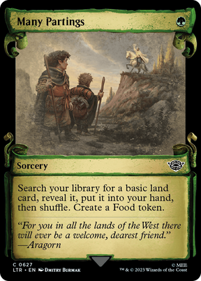Magic: The Gathering - Many Partings Foil - The Lord of the Rings: Tales of Middle-earth