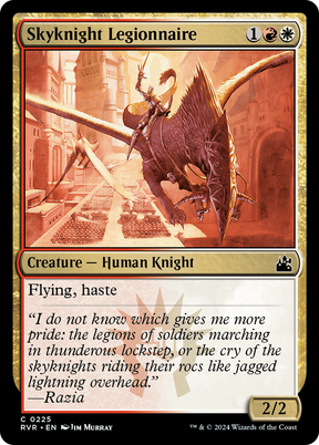 Magic: The Gathering - Skyknight Legionnaire Foil - Ravnica Remastered