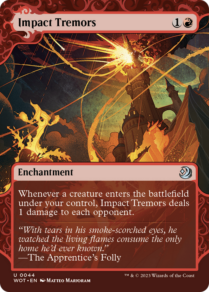 Magic: The Gathering - Impact Tremors Foil - Wilds of Eldraine: Enchanting Tales