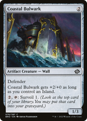 Magic: The Gathering - Coastal Bulwark Foil - The Brothers' War