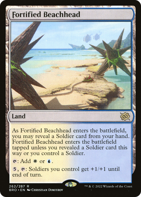 Magic: The Gathering - Fortified Beachhead Foil - The Brothers' War