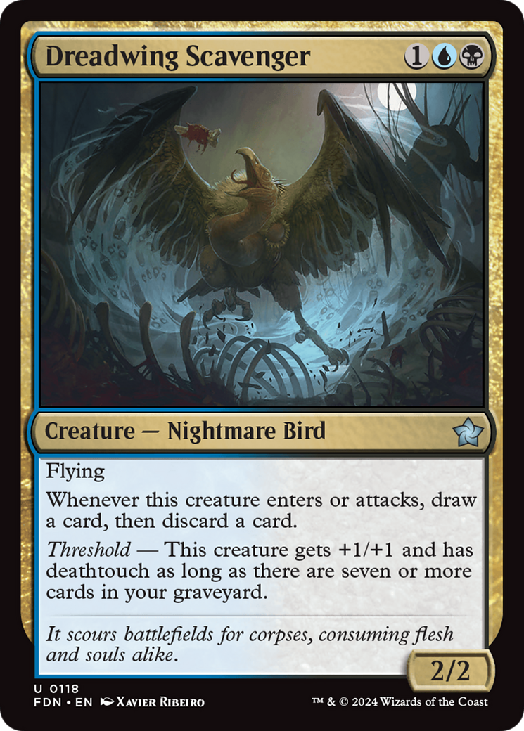 Magic: The Gathering - Dreadwing Scavenger Foil - Foundations