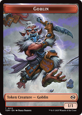 Magic: The Gathering - Goblin Token - Tarkir: Dragonstorm Tokens