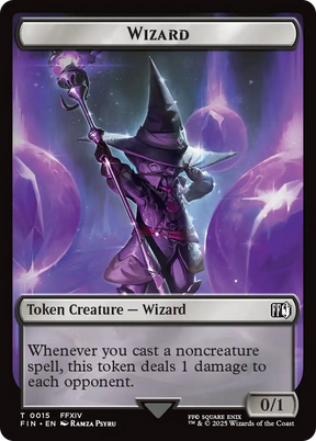 Magic: The Gathering - Wizard Token - Final Fantasy Tokens