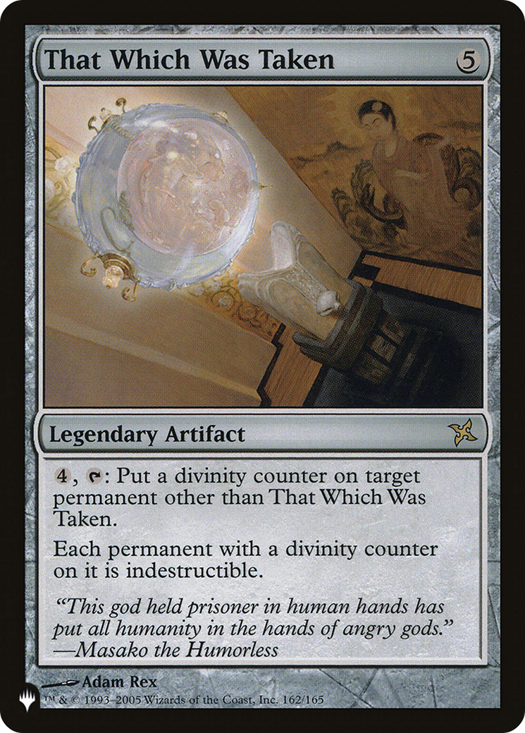 Magic: The Gathering - That Which Was Taken - The List