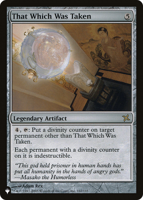 Magic: The Gathering - That Which Was Taken - The List