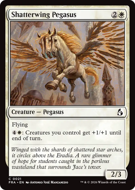 Magic: The Gathering - Shatterwing Pegasus Foil - Reality Fracture