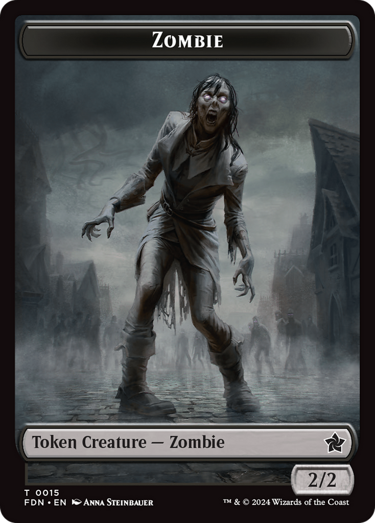 Magic: The Gathering - Zombie Token - Foundations Tokens