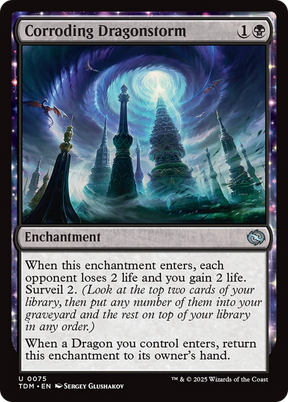 Magic: The Gathering - Corroding Dragonstorm Foil - Tarkir: Dragonstorm