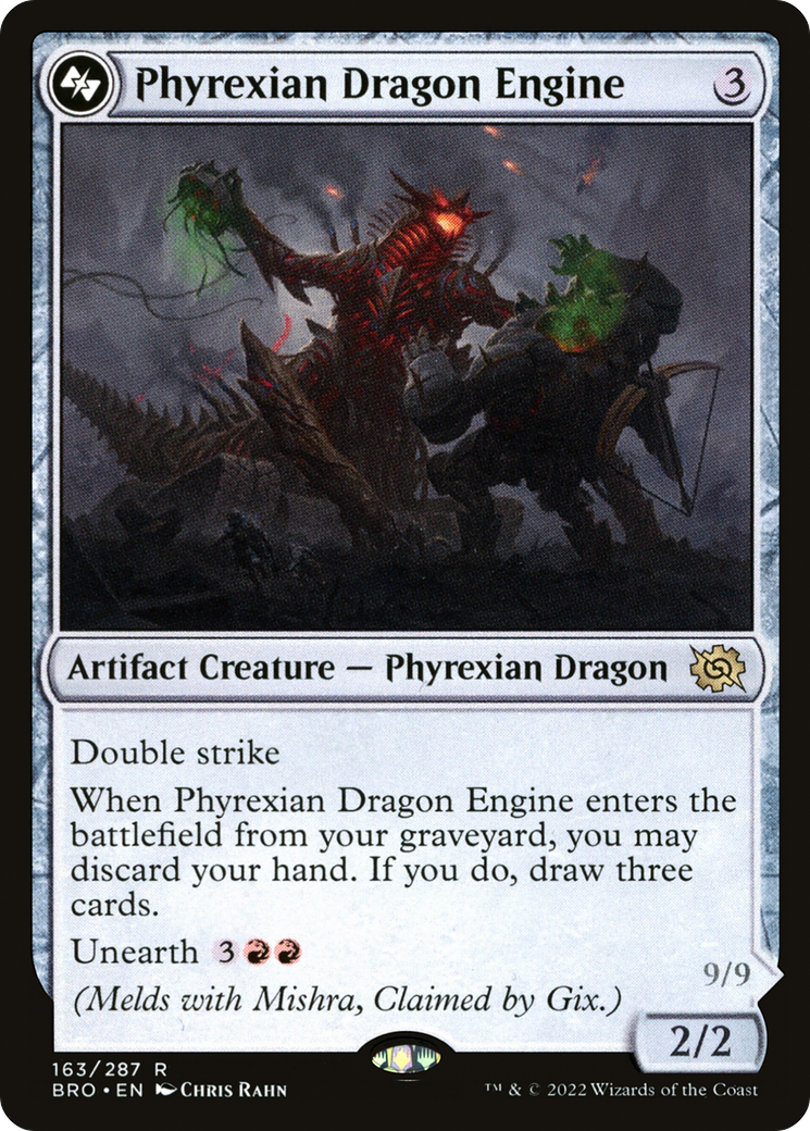 Magic: The Gathering - Phyrexian Dragon Engine // Mishra, Lost to Phyrexia Foil - The Brothers' War