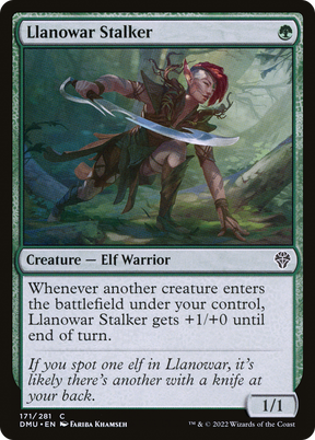 Magic: The Gathering - Llanowar Stalker - Dominaria United