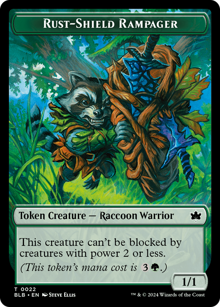 Magic: The Gathering - Rust-Shield Rampager Token - Bloomburrow Tokens